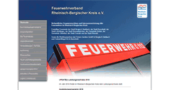 Desktop Screenshot of feuerwehrverband-rbk.de