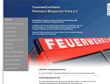 Tablet Screenshot of feuerwehrverband-rbk.de